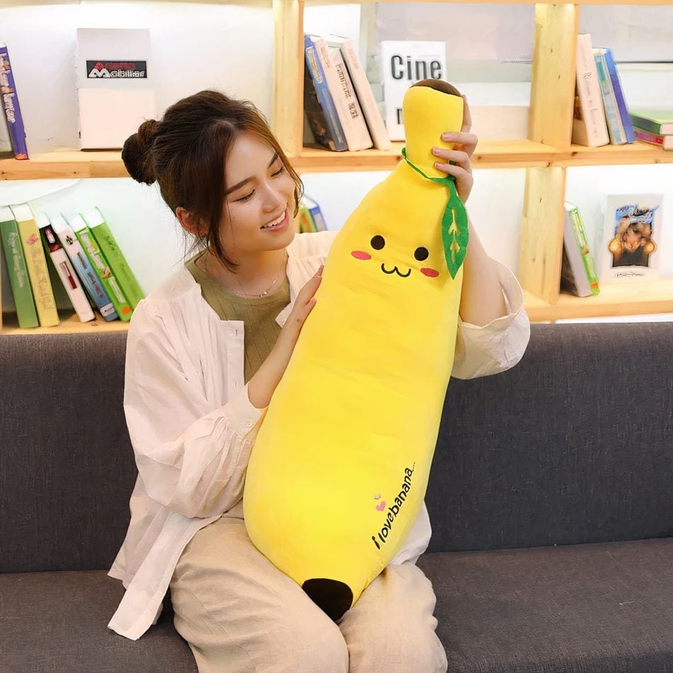 La Peluche 100cm Peluche banane géante