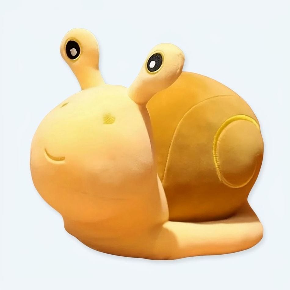 La Peluche 20cm Peluche escargot jaune