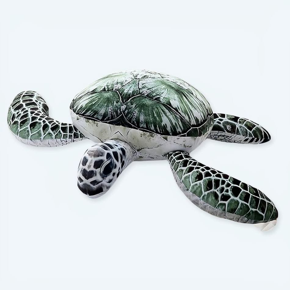 La Peluche 20cm Peluche tortue de mer verte
