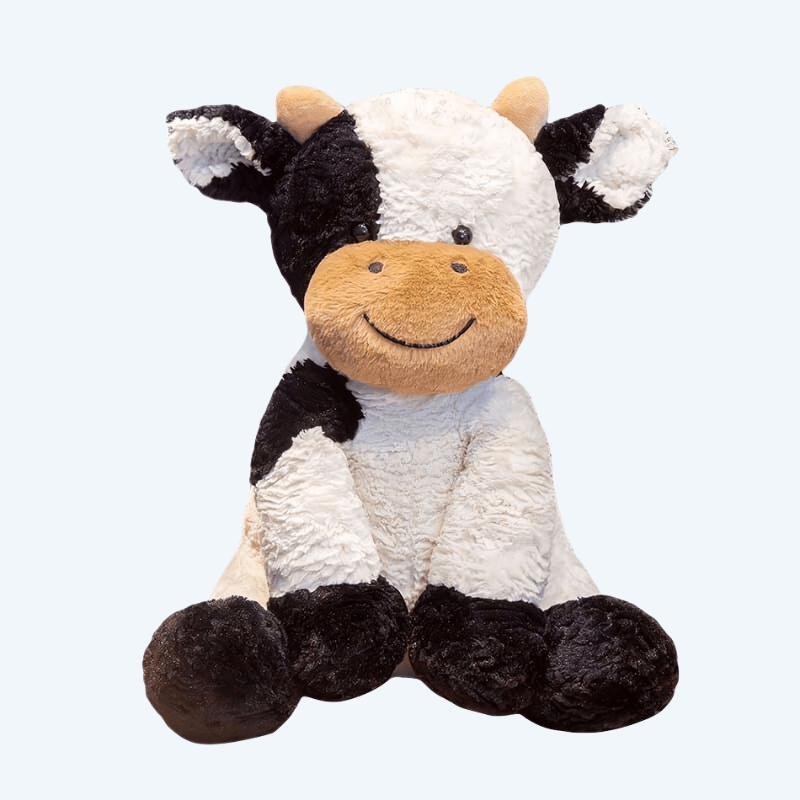 La Peluche 25cm Peluche vache à poils doux