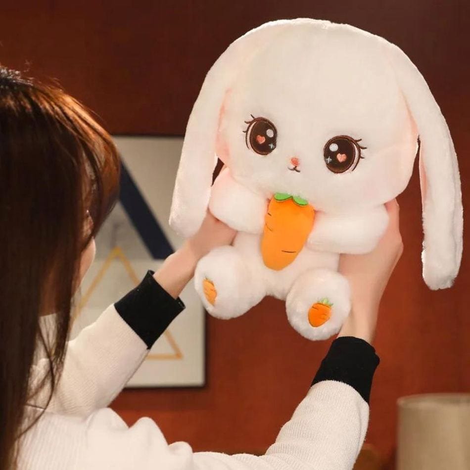 La Peluche 30cm Peluche lapin avec une carotte
