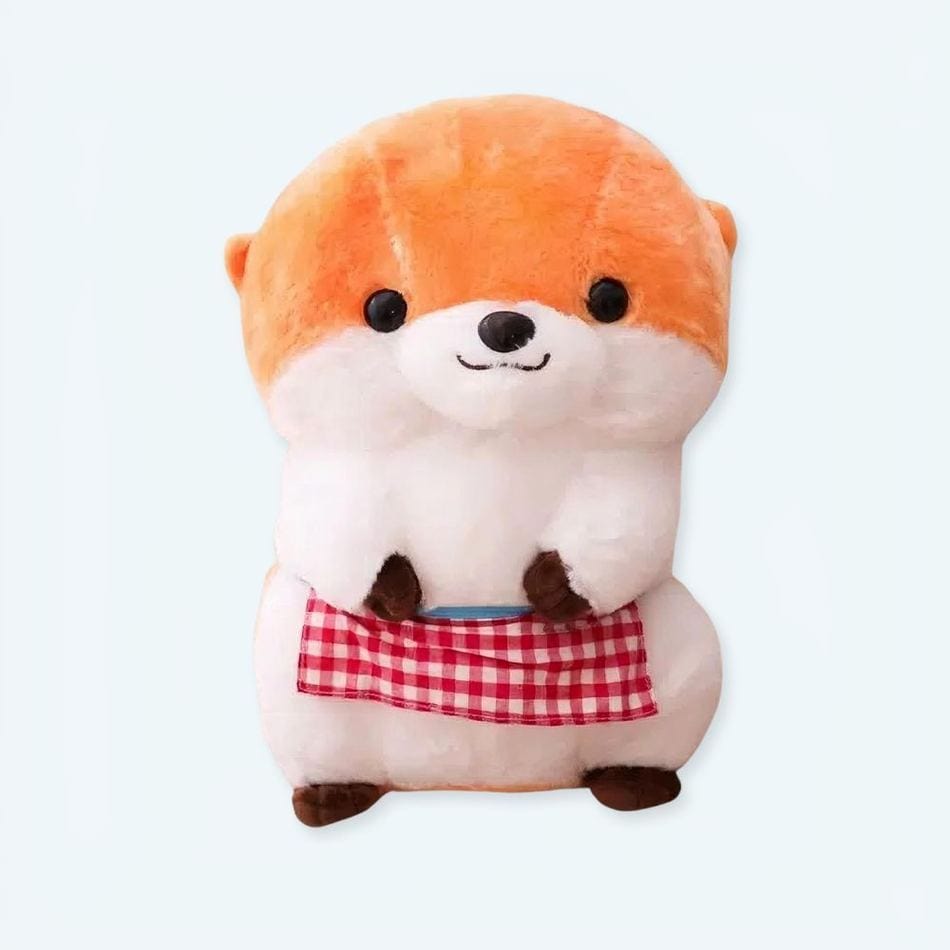La Peluche 30cm Peluche loutre avec tablier
