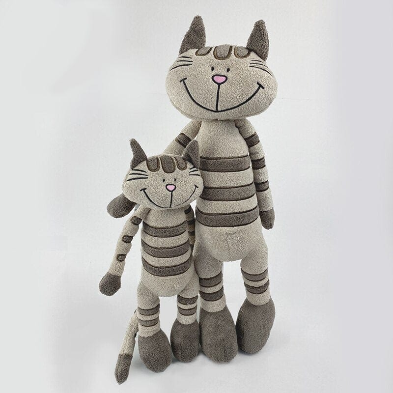 La Peluche 33cm Peluche chaton gris tigré