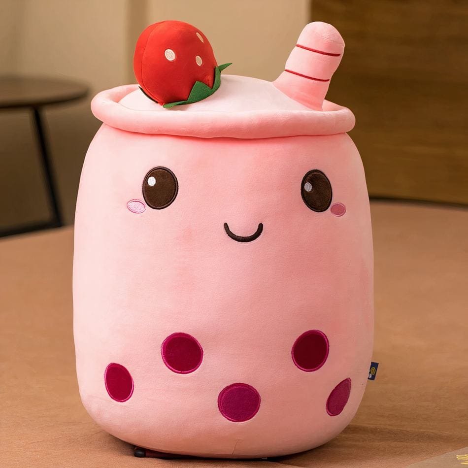 La Peluche 47-50cm / Rose Peluche coussin Bubble tea doux