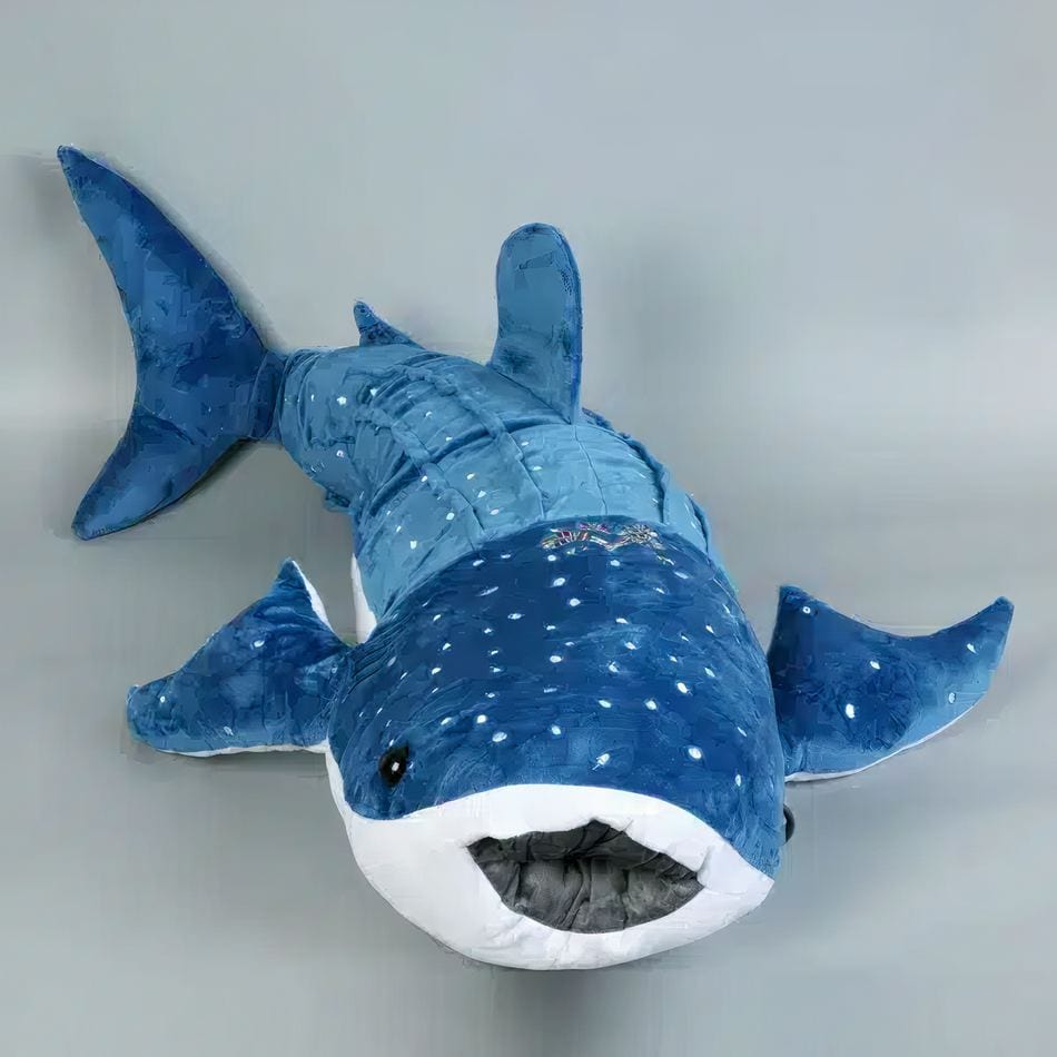 La Peluche 50cm Peluche géante baleine bleue