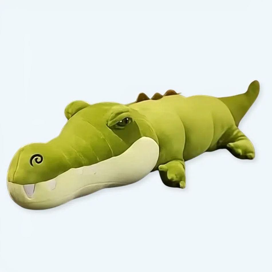 La Peluche 80cm Peluche alligator vert géante