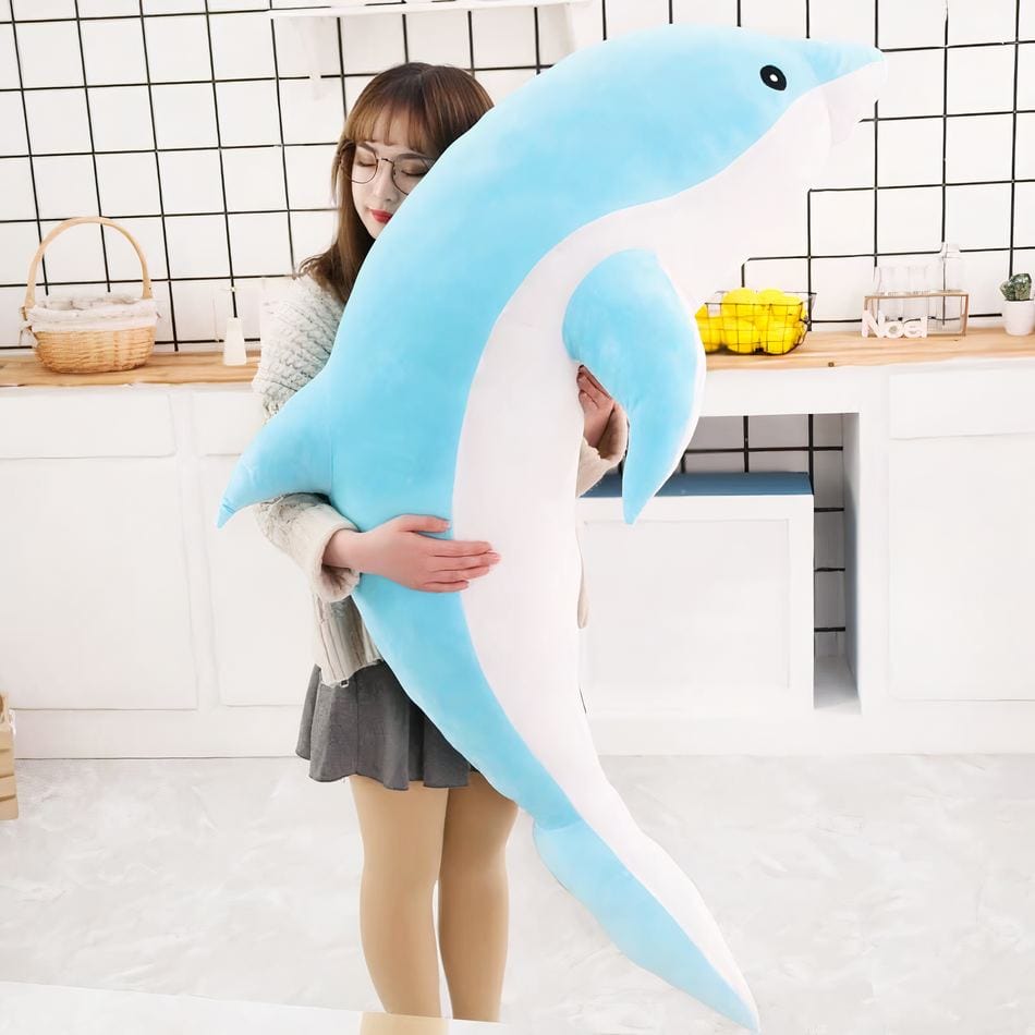 La Peluche Bleu / 30cm Peluche dauphin mignon