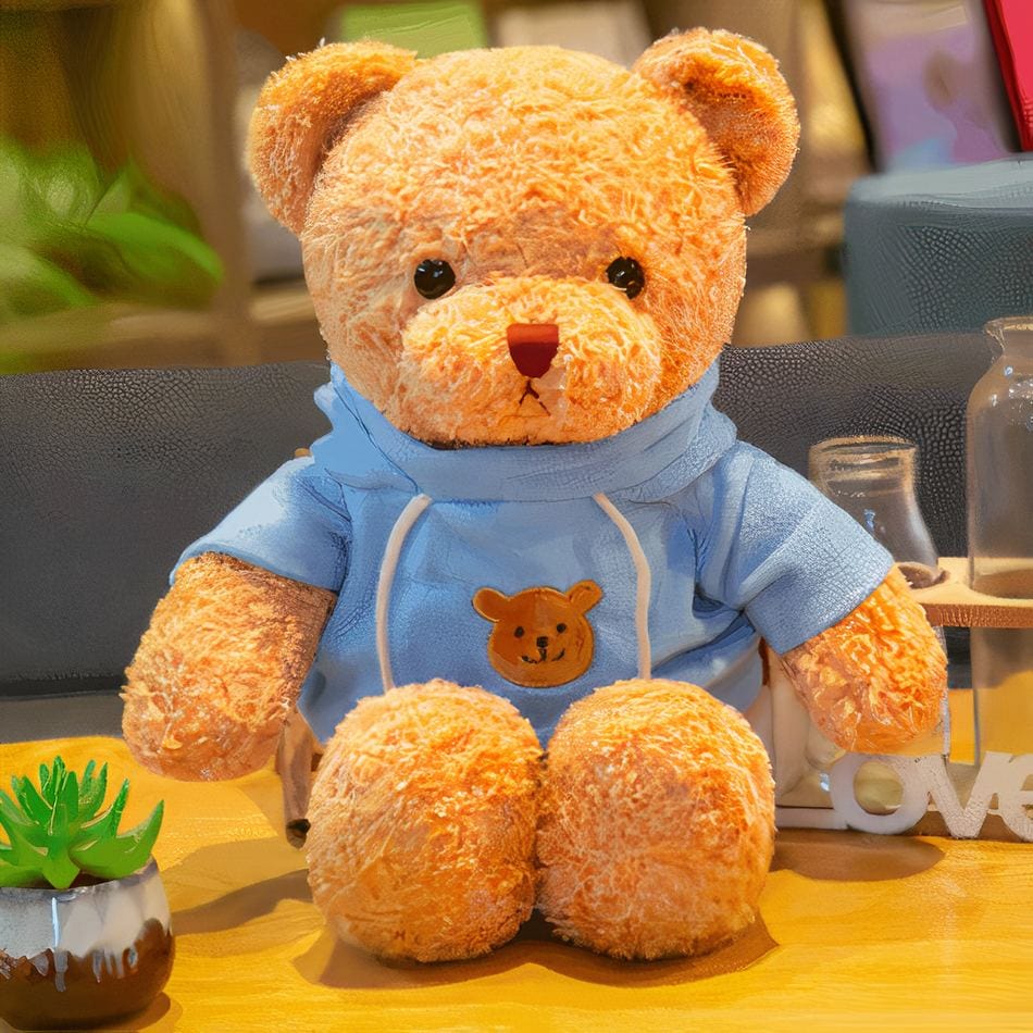 La Peluche Bleu / 30cm Peluche ours avec pull