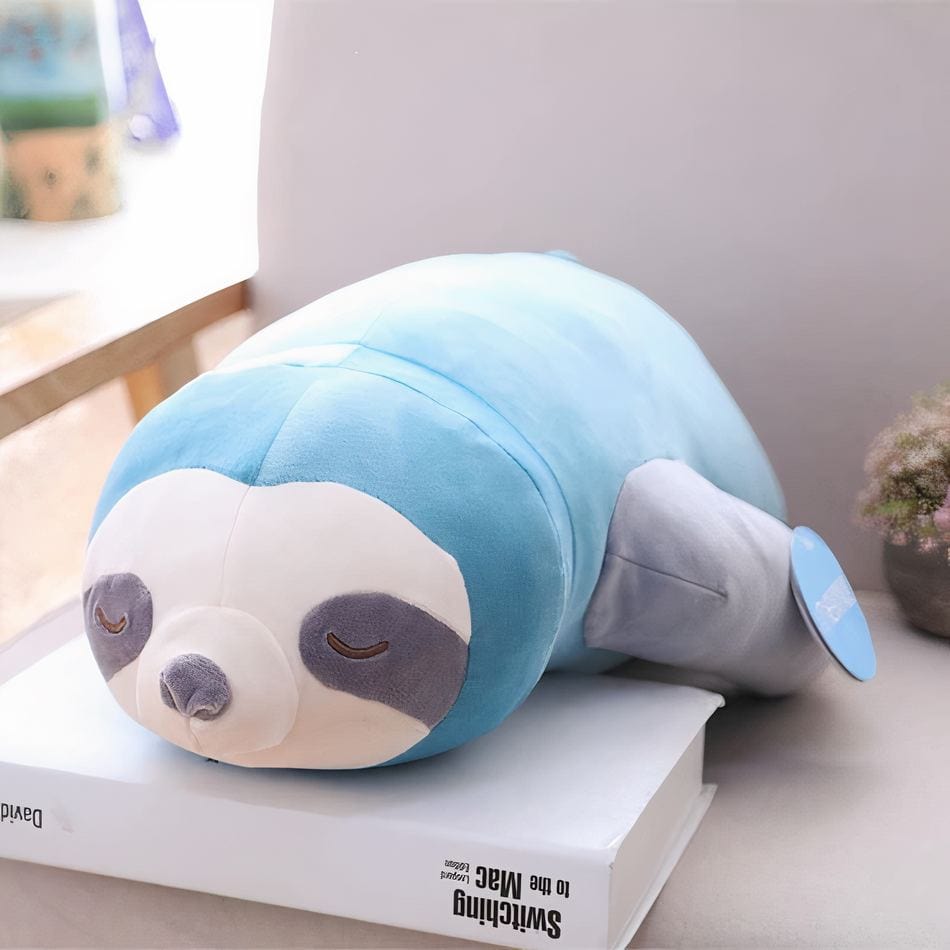 La Peluche Bleu / 65cm Peluche paresseux coussin enfant