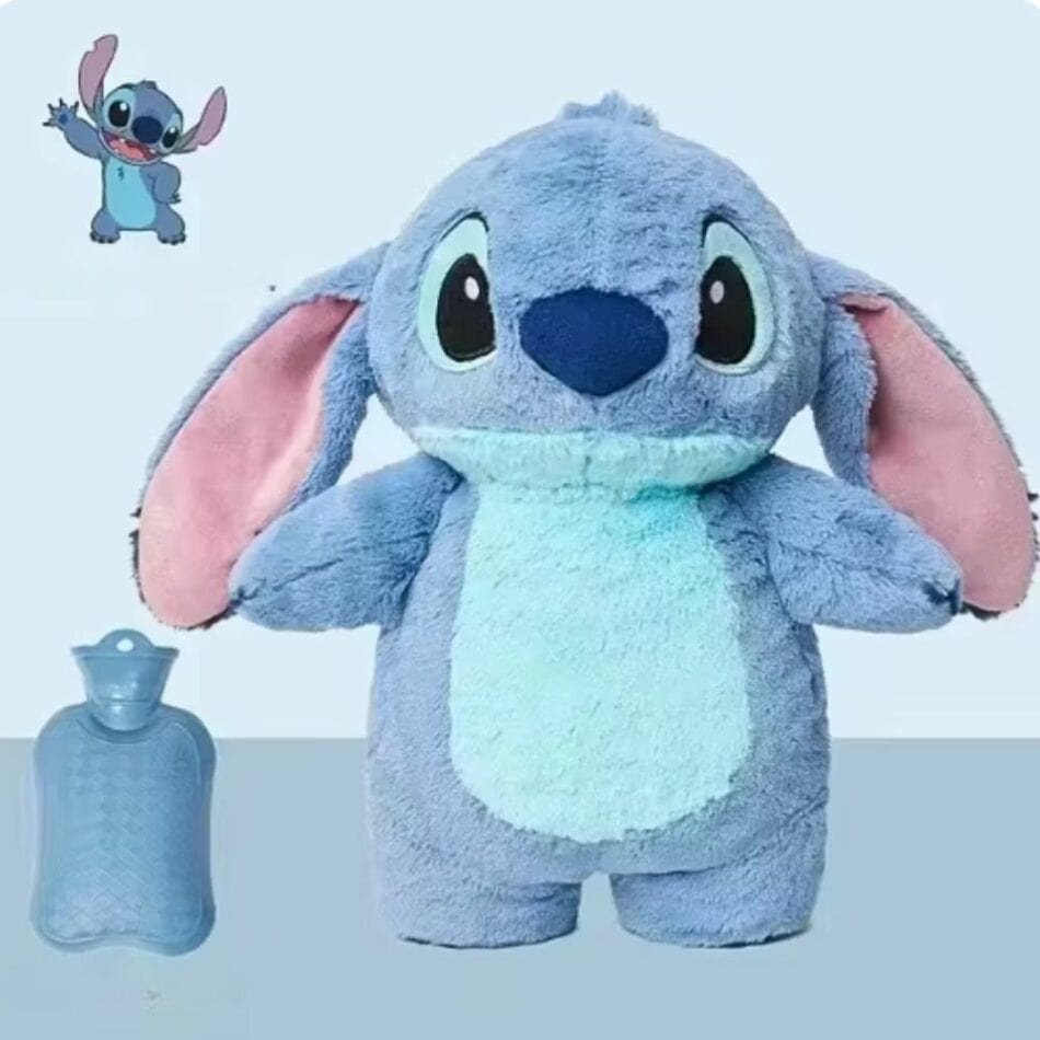 La Peluche Bleu Peluche bouillotte Stitch ou Angel