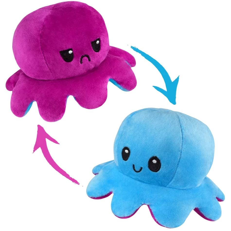 La Peluche Bleu Peluche pieuvre Octopus réversible