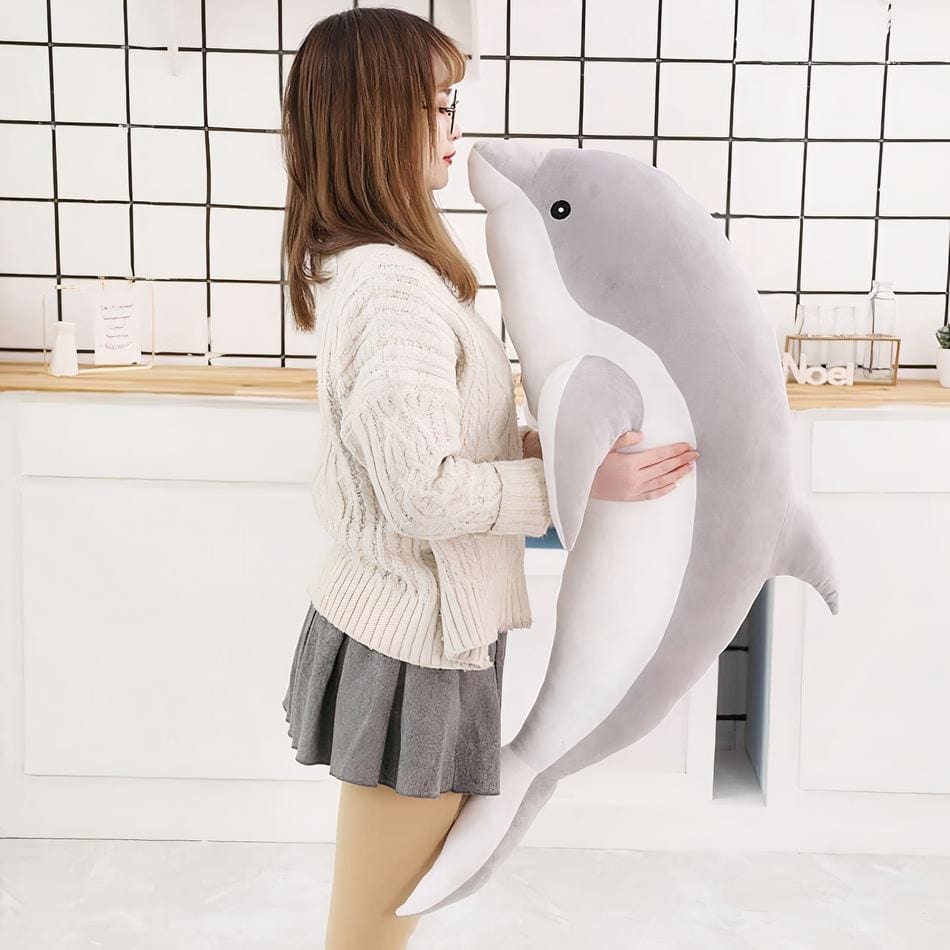La Peluche Gris / 30cm Peluche dauphin mignon