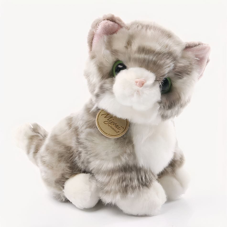 La Peluche Gris Peluche chaton tout doux
