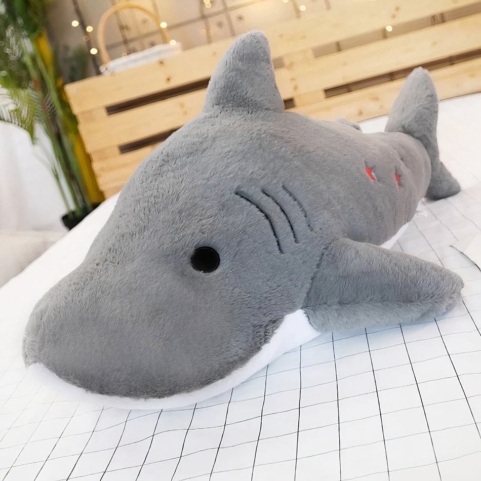 La Peluche gris Peluche géante requin copain