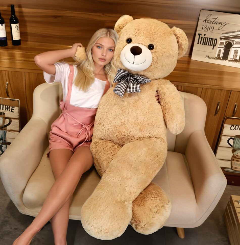 La Peluche Marron / 100cm Peluche ours géante Teddy