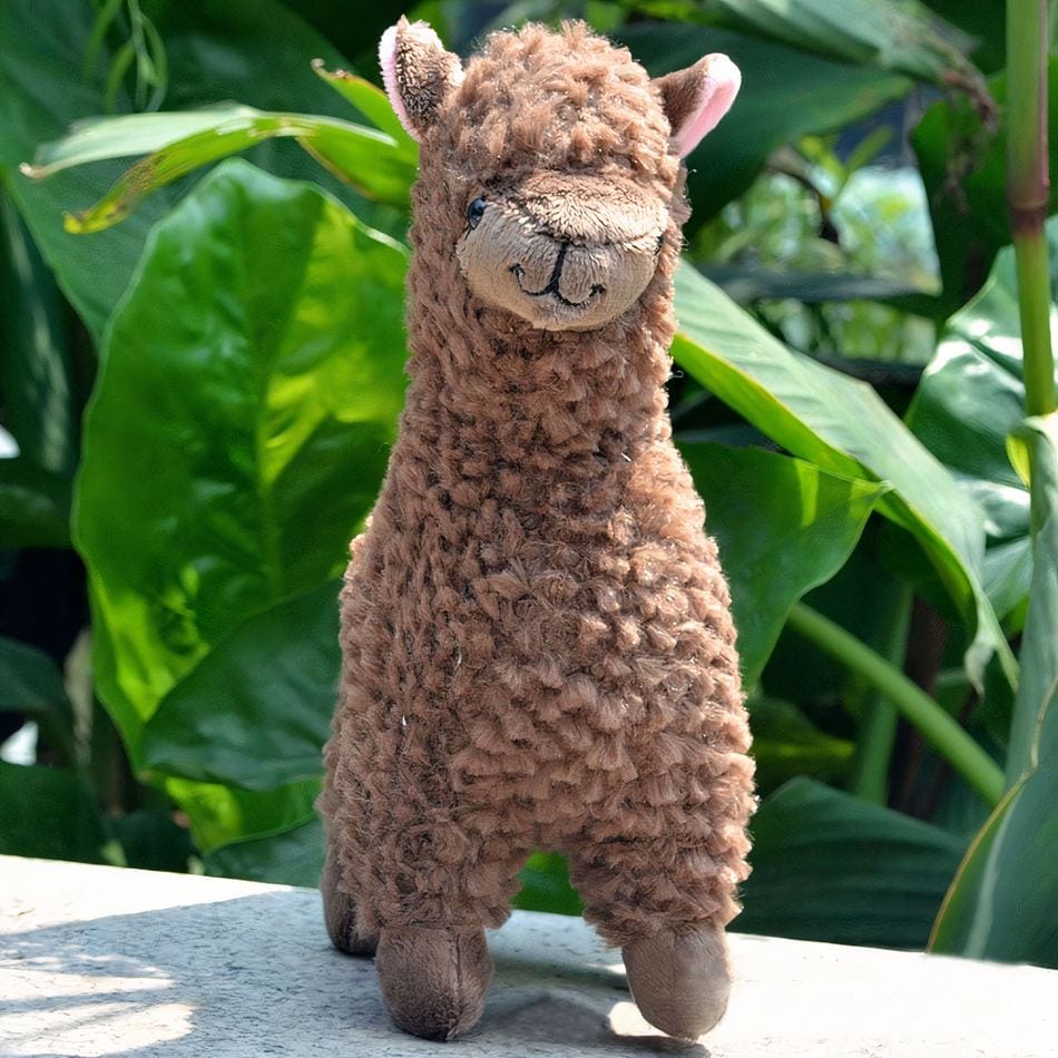La Peluche Marron Peluche alpaga à poils longs