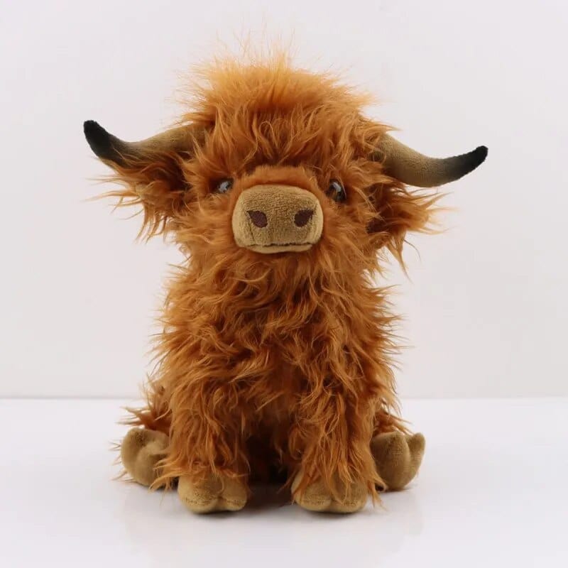 La Peluche Marron Peluche vache poilue