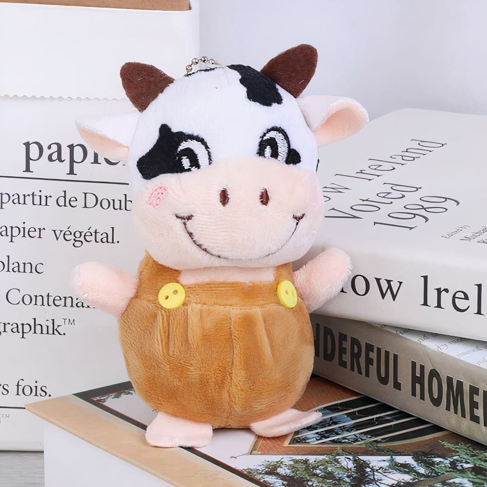 La Peluche Marron Peluche vache porte-clés