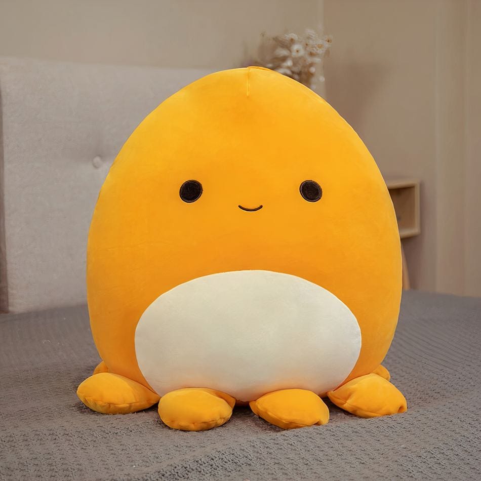 La Peluche Orange / 25cm Peluche pieuvre oreiller agréable