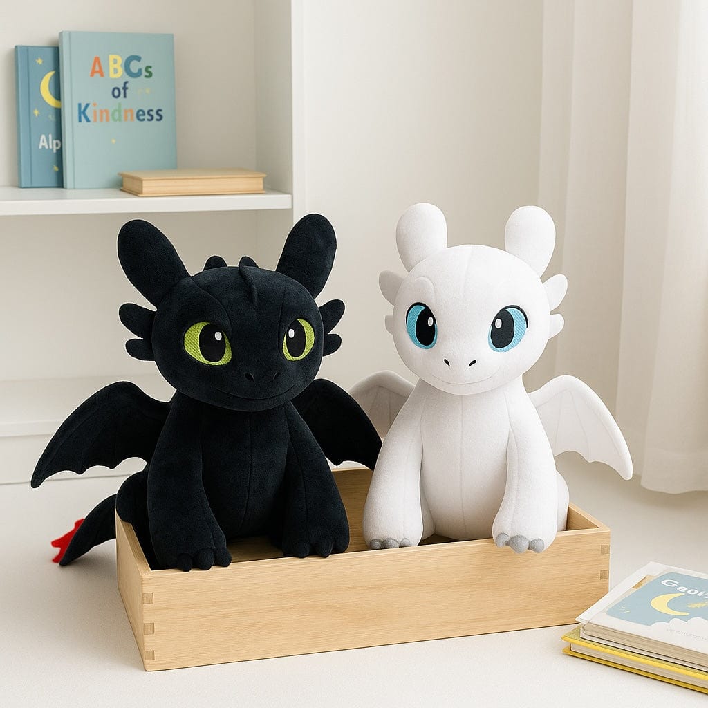 La Peluche Pack peluche dragon Krokmou + Furie Eclair