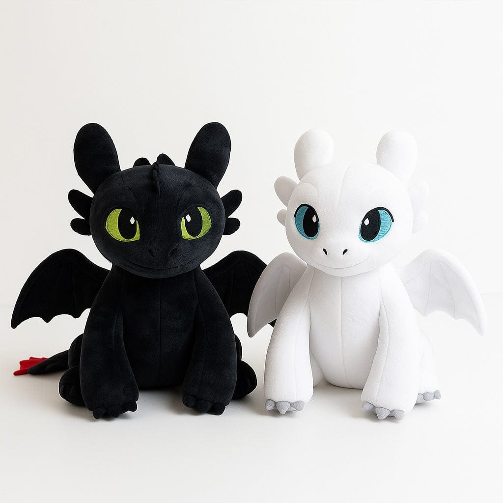La Peluche Pack peluche dragon Krokmou + Furie Eclair