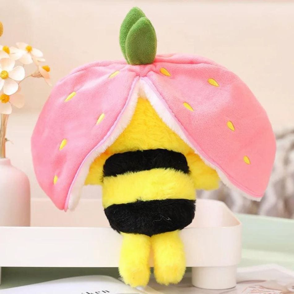La Peluche Peluche abeille fraise