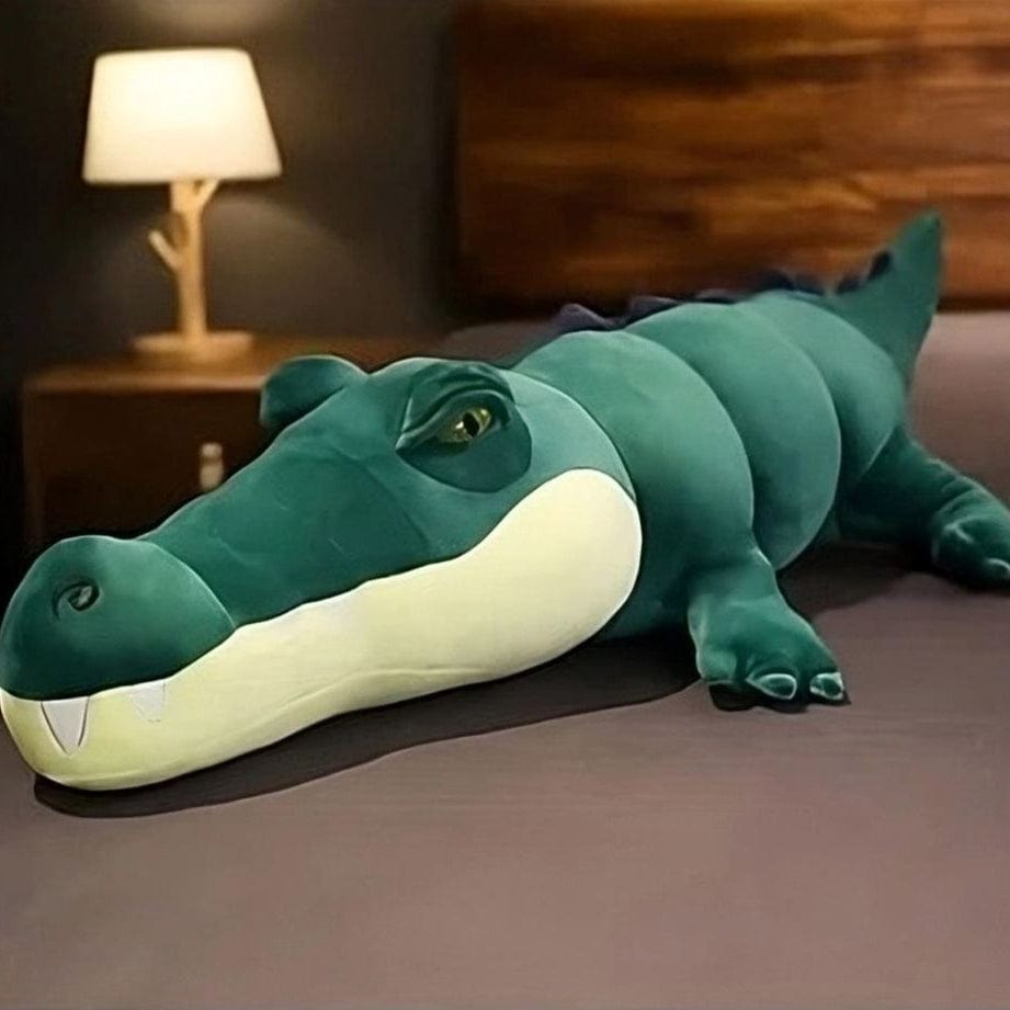 La Peluche Peluche alligator bleu géante