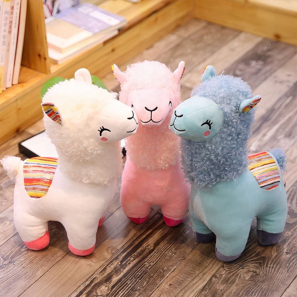La Peluche Peluche alpaga souriant
