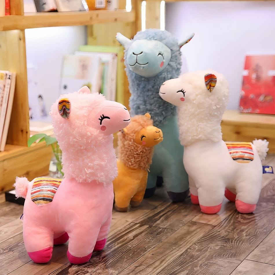 La Peluche Peluche alpaga souriant
