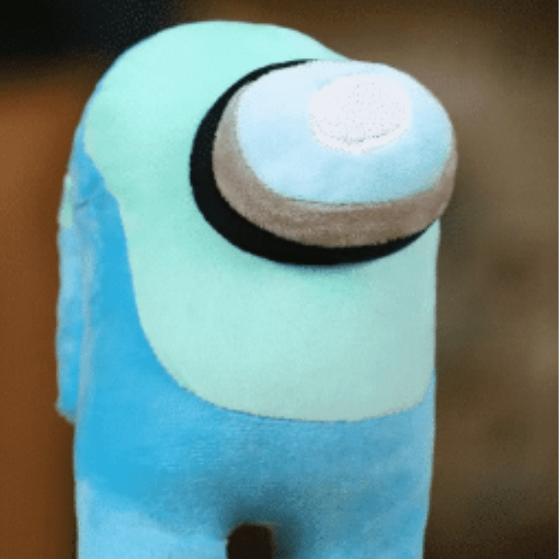 La Peluche Peluche Among Us bleue clair