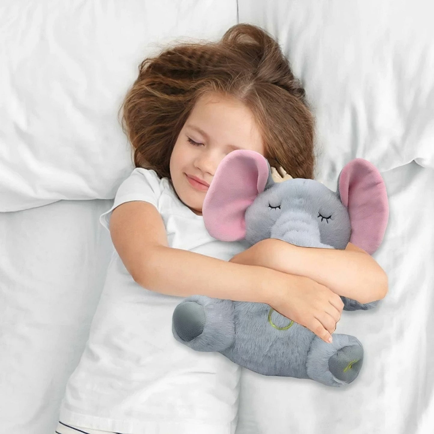 La Peluche Peluche apaisante éléphant respirante