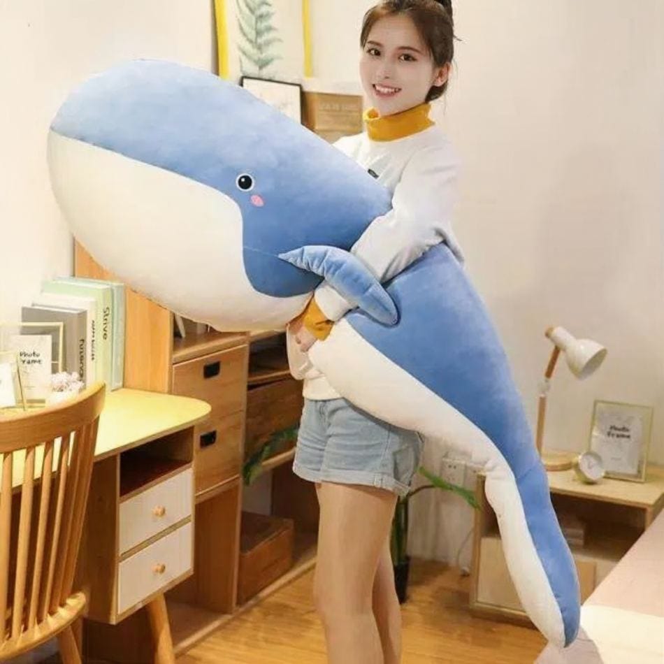 La Peluche Peluche Baleine géante bleue