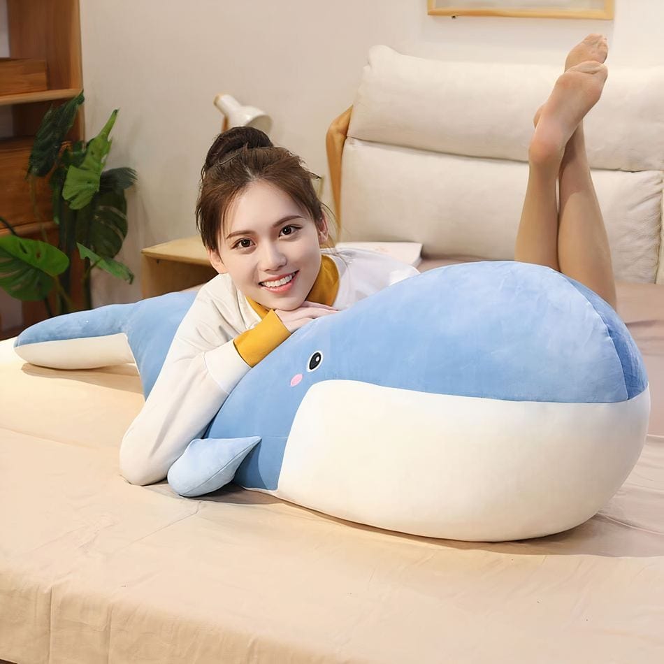 La Peluche Peluche Baleine géante bleue