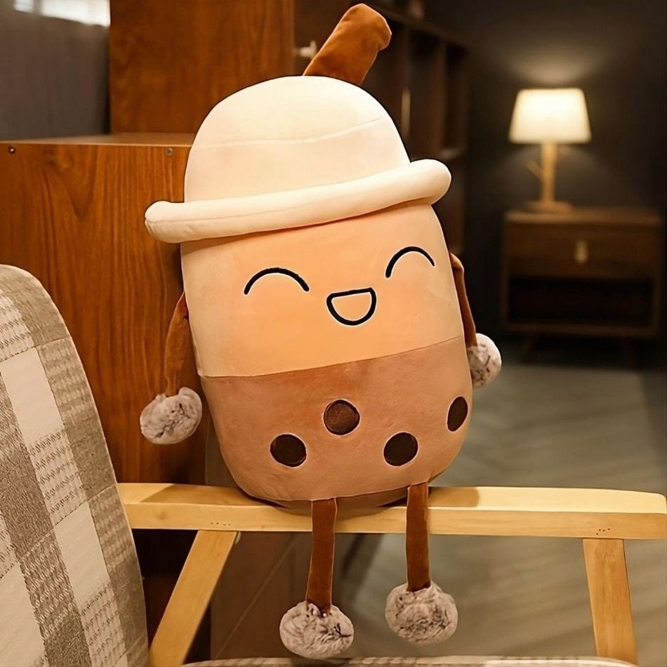 La Peluche Peluche Bubble Tea Boba riant