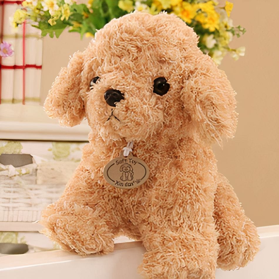 La Peluche Peluche caniche beige