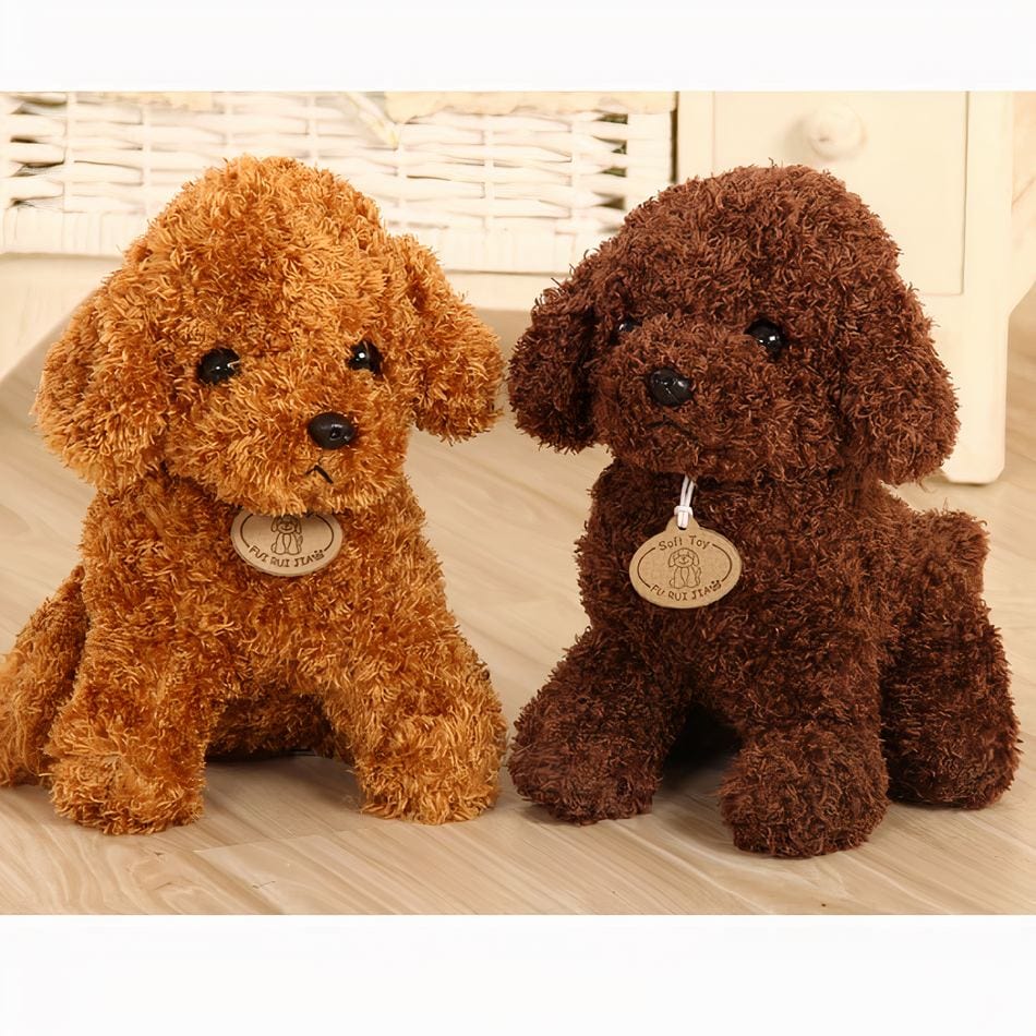 La Peluche Peluche caniche marron