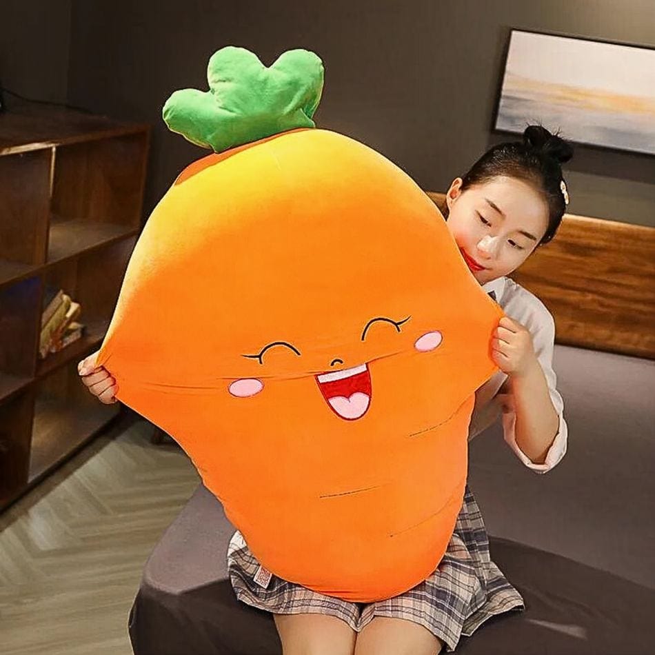 La Peluche Peluche carotte heureuse