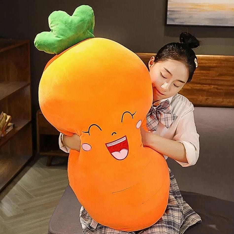 La Peluche Peluche carotte heureuse