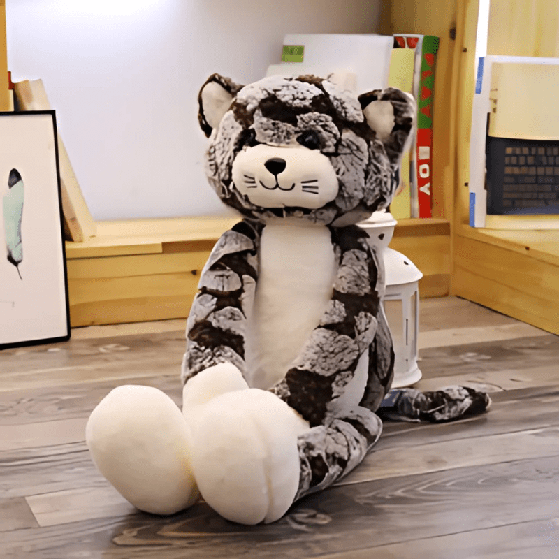 La Peluche Peluche chat marron aux longues jambes