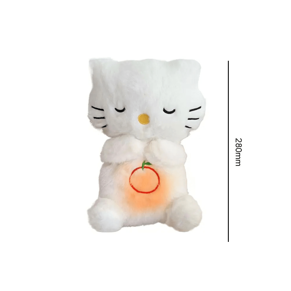 La Peluche Peluche chat respirant avec berceuse