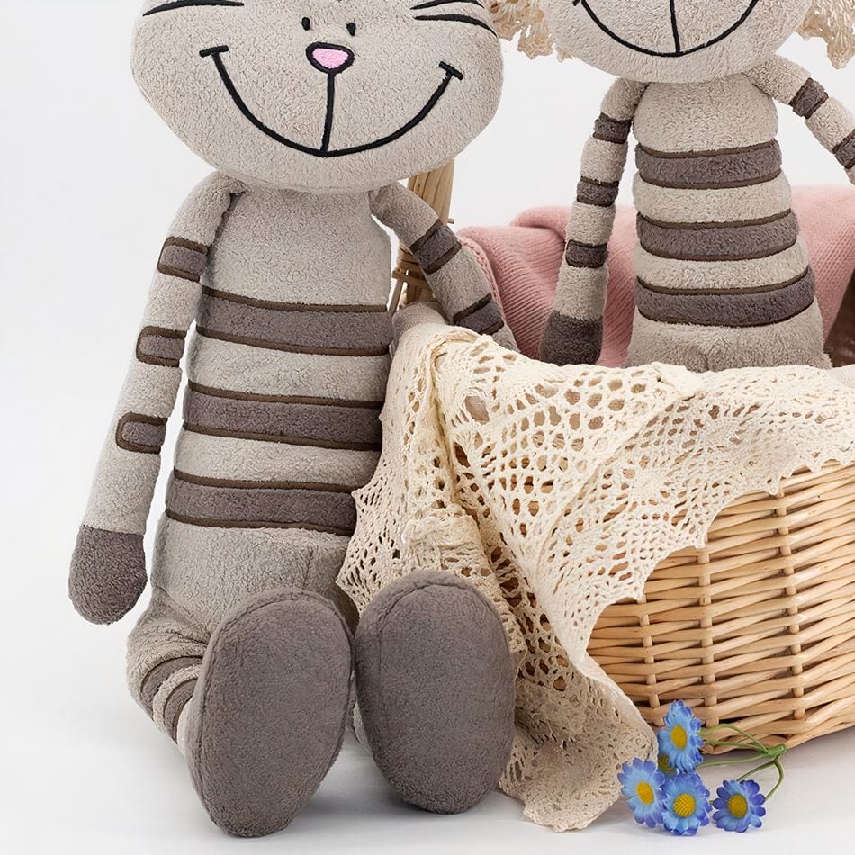 La Peluche Peluche chaton gris tigré
