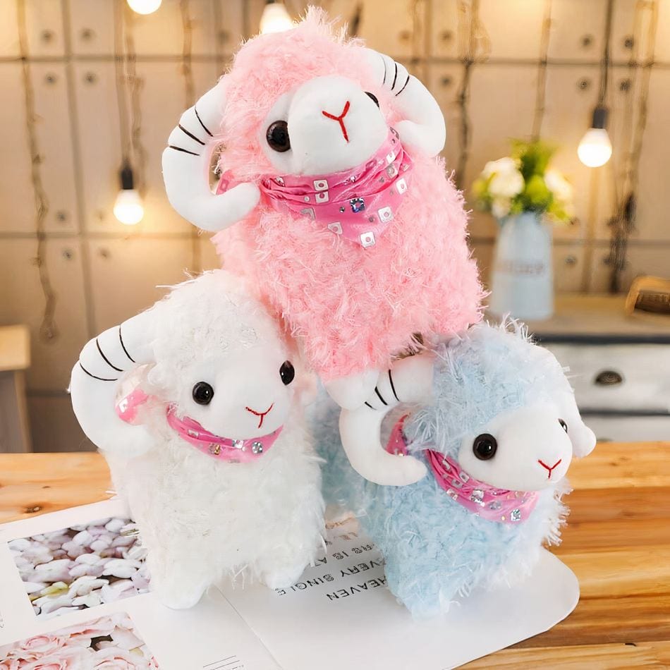 La Peluche Peluche chèvre pour petite fille