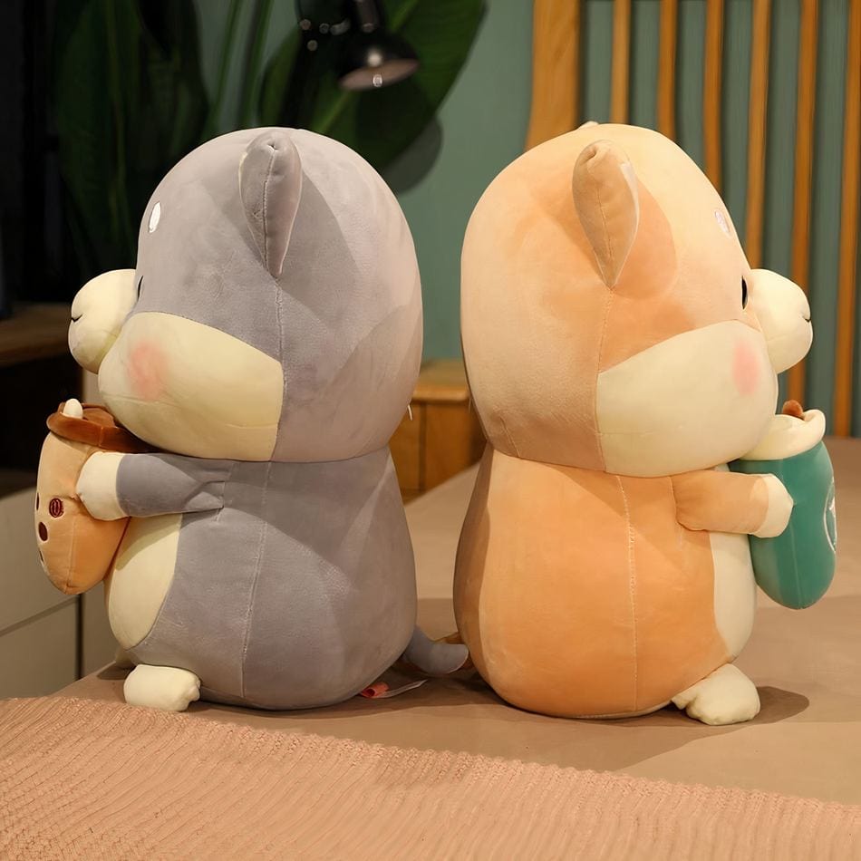 La Peluche Peluche chien avec Bubble Tea