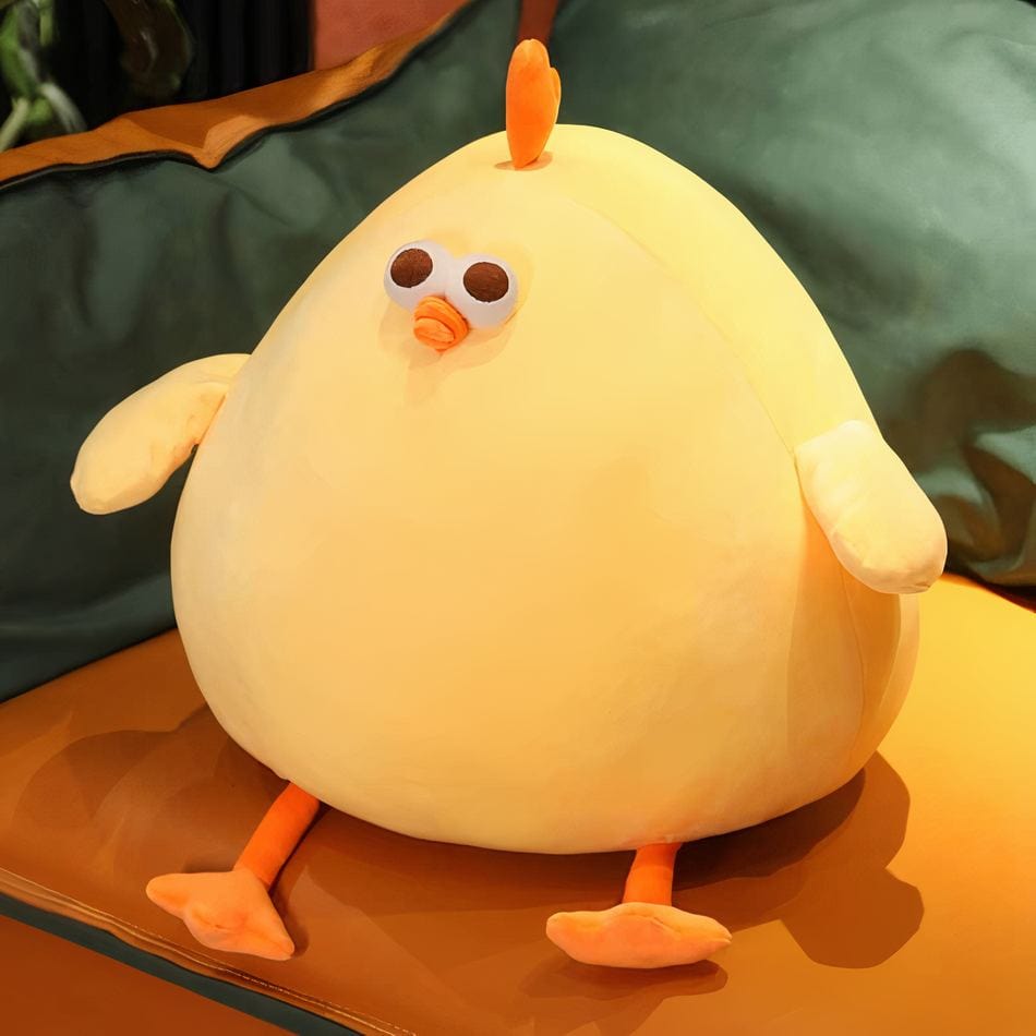 La Peluche Peluche coussin poussin jaune