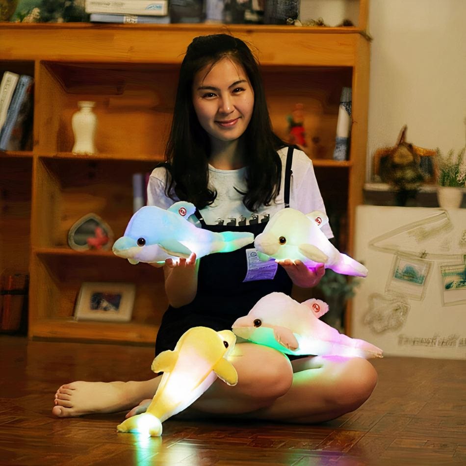 La Peluche Peluche dauphin lumineux