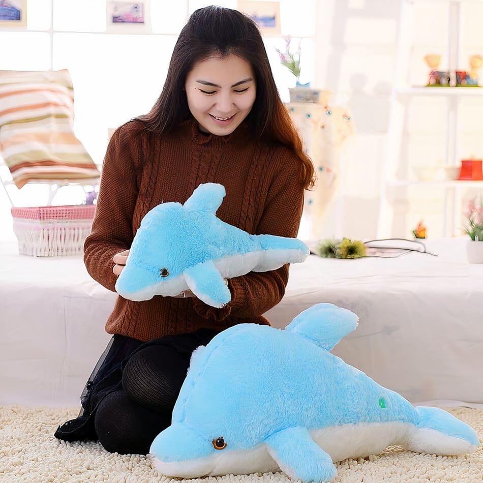 La Peluche Peluche dauphin lumineux