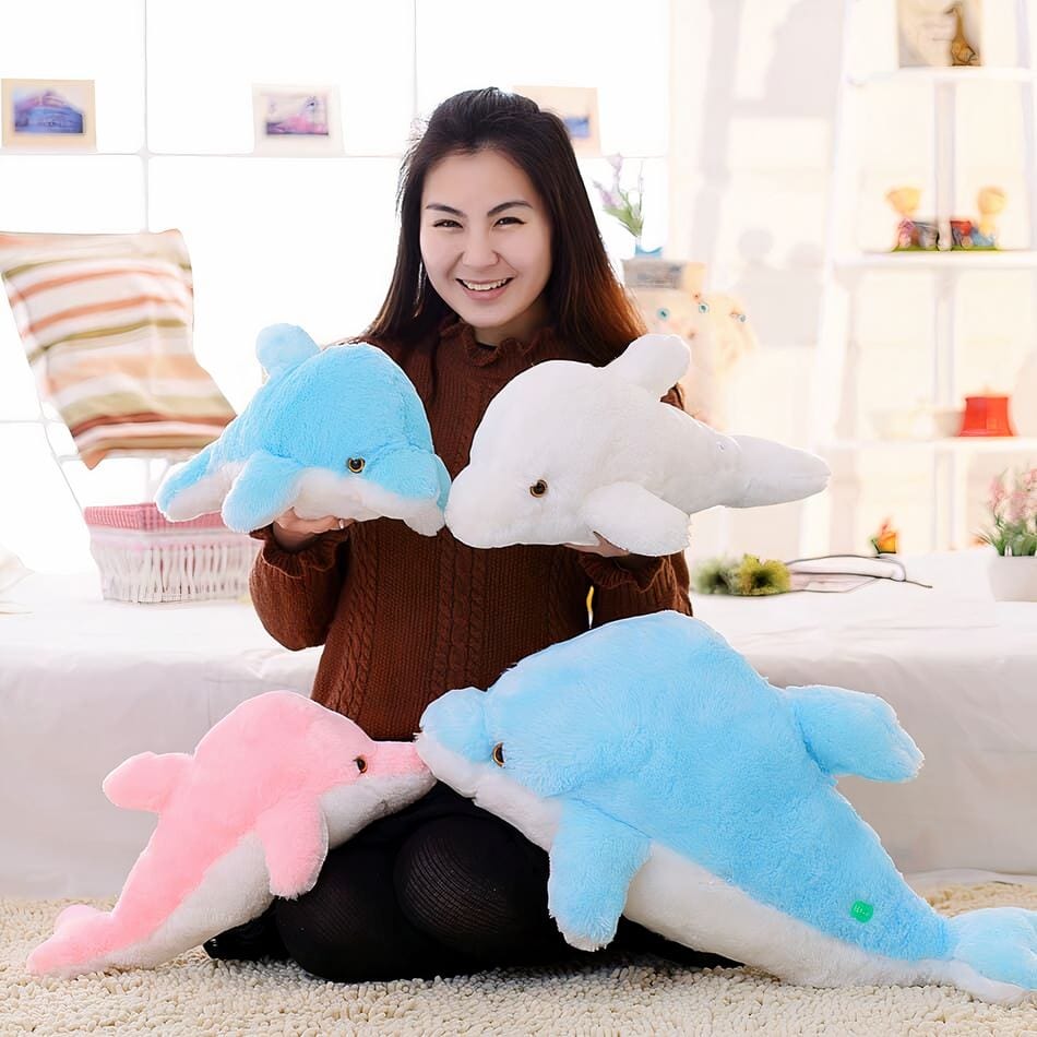La Peluche Peluche dauphin lumineux