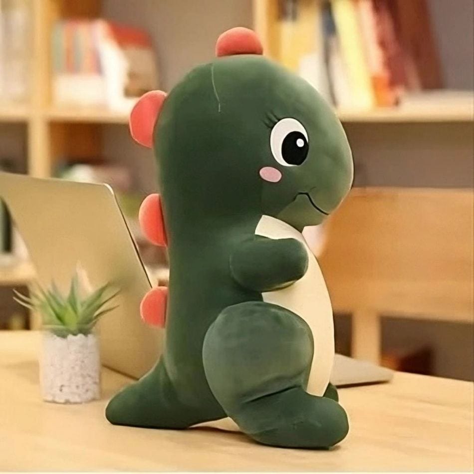 La Peluche Peluche dinosaure bébé vert