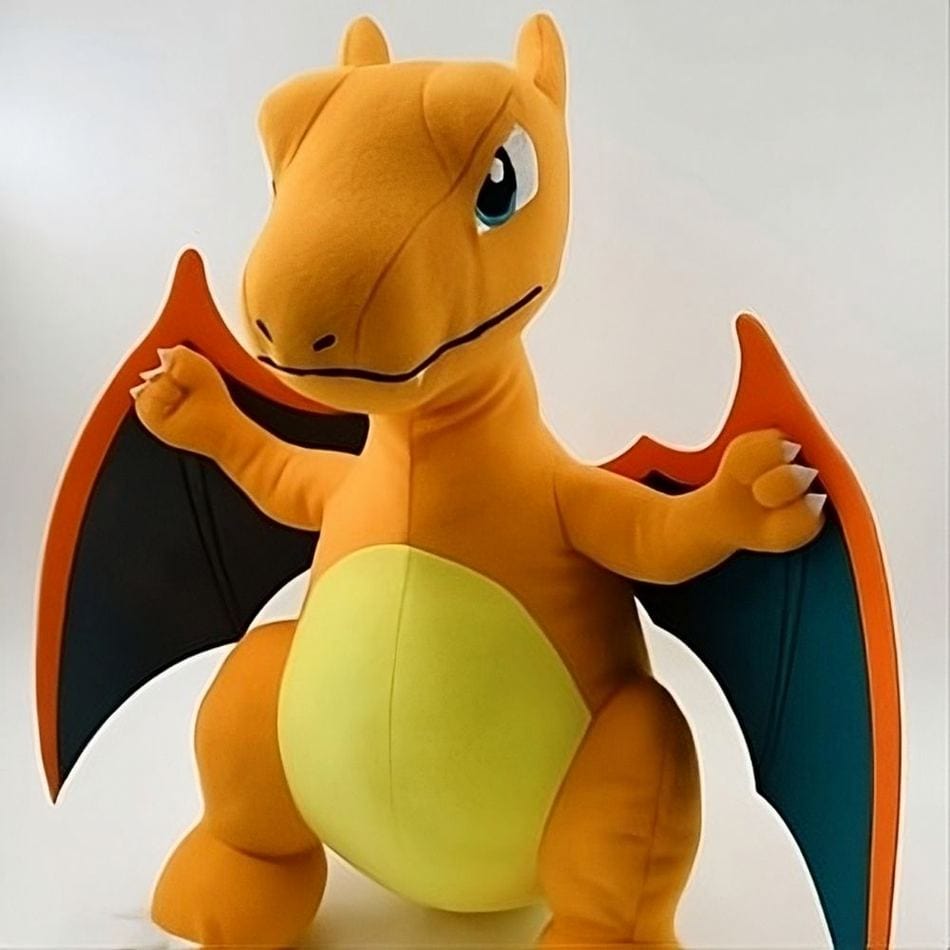 La Peluche Peluche dracaufeu orange