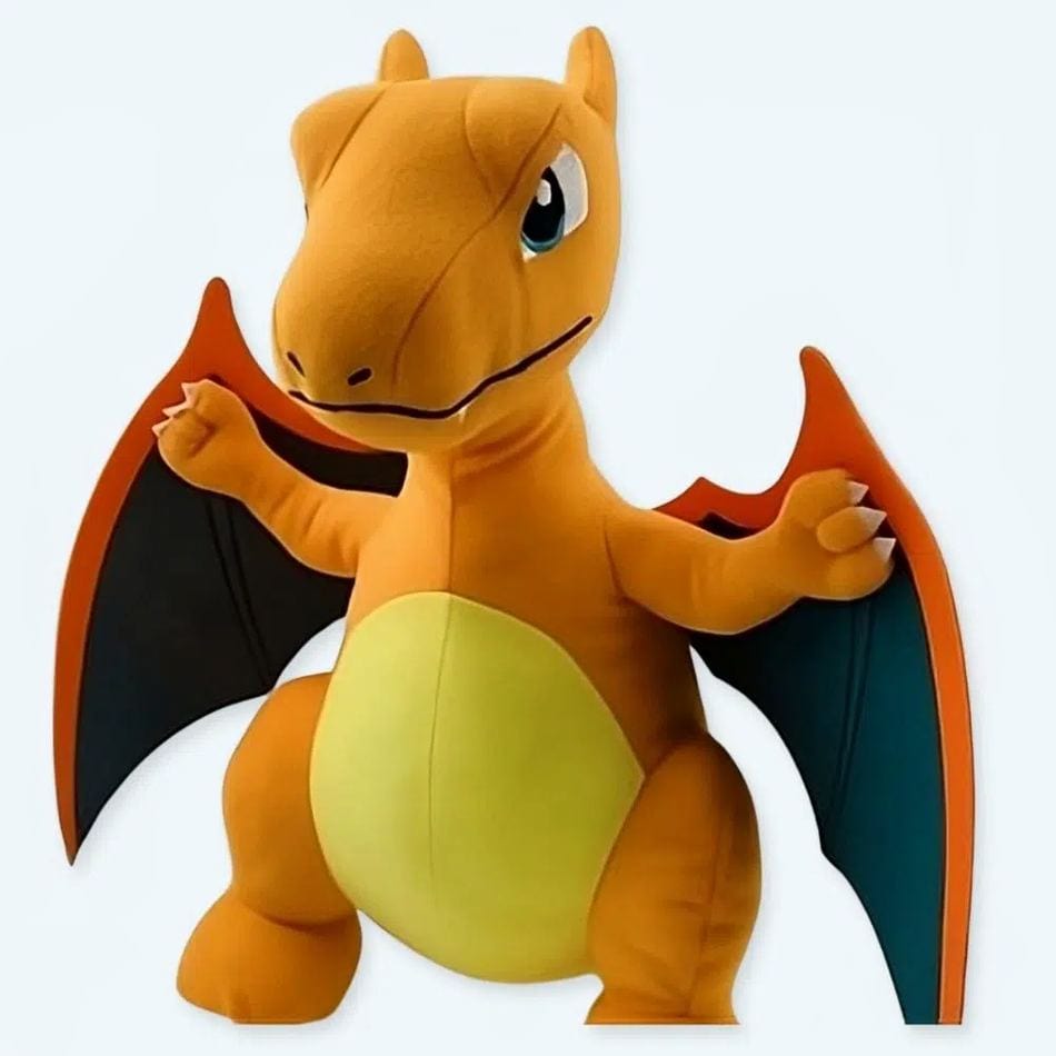 La Peluche Peluche dracaufeu orange